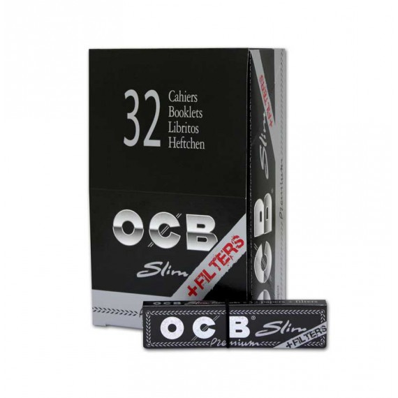 OCB PAPEL + FILTROS TIPS PREMIUM SLIM 32U.