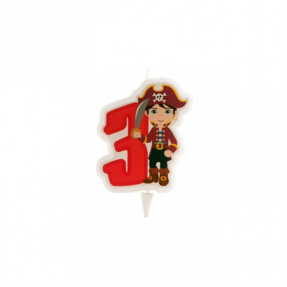 VELA PIRATAS Nº3 7CM. 12UN.REF.345257