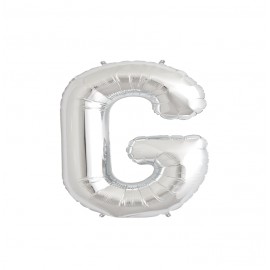 GLOBO FOIL PLATA 34" LETRA G