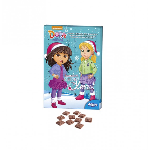 NAVIDAD CALENDARIO DORA&FRIENDS 18X50GR.