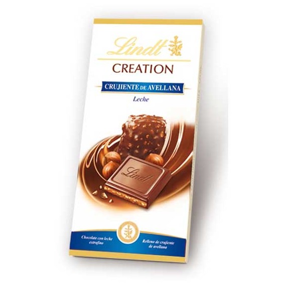 LINDT CREATION CRUJIENTE AVELLANA LECHE 150G.