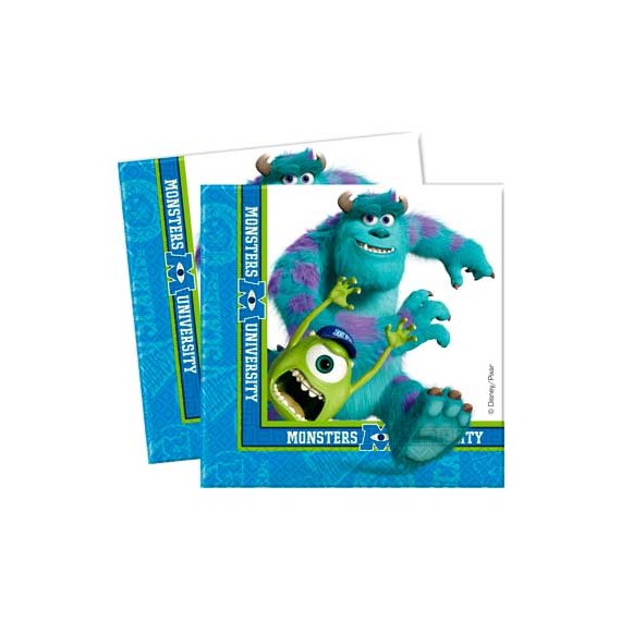 MONSTERS UNIV.SERVILLETAS 20UN.