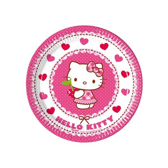 HELLO KITTY PLATOS 23CM 8UN.