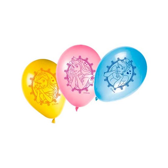 PRINCESAS GLAMOUR GLOBOS 8UN.REF.16816