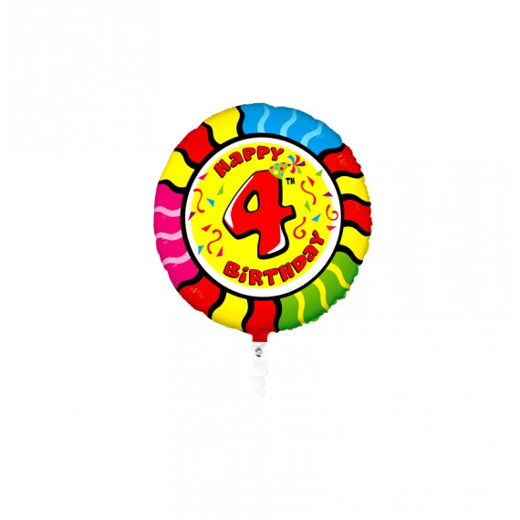 GLOBO FOIL REDONDO 21" Nº 4 - SERPIENTE