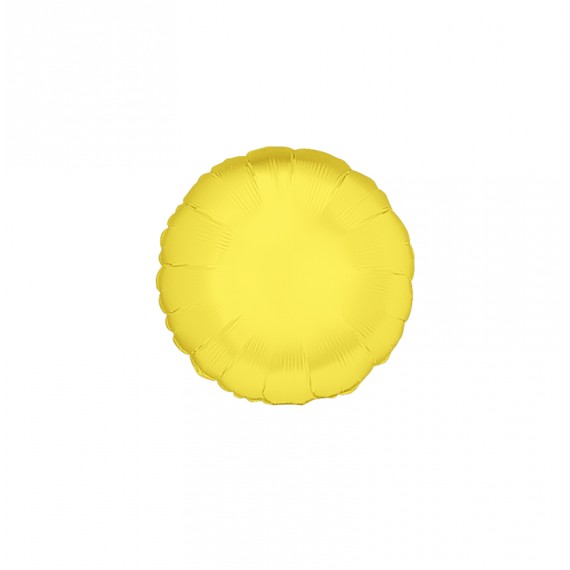 GLOBO FOIL 18" REDONDO AMARILLO