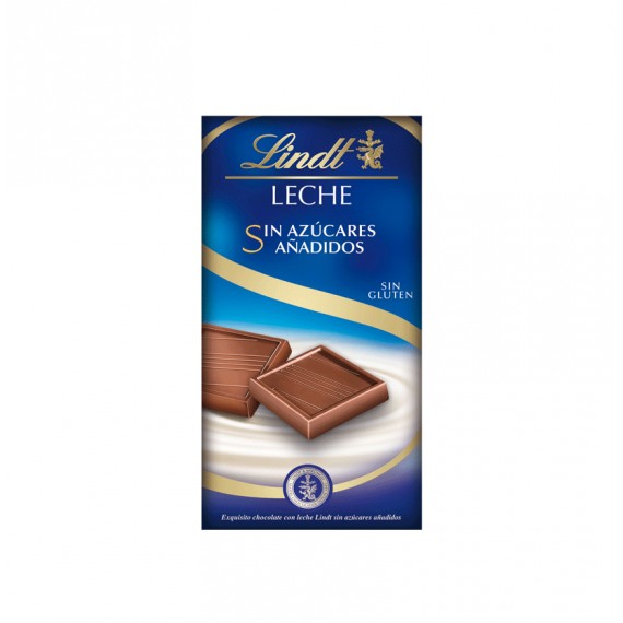 LINDT LECHE SIN AZUCARES AÑADIDOS 16X100GR.