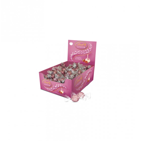 LINDT LINDOR FRESAS & NATA BULK 2KG.