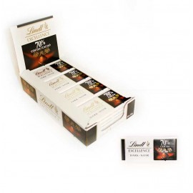 LINDT EXCELL. SNACK 70% CACAO 24X35GR.