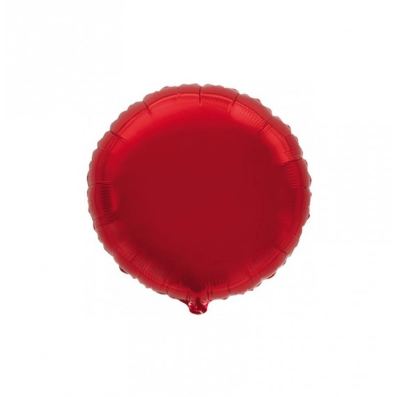 GLOBO FOIL 18" REDONDO ROJO BLISTER R.733