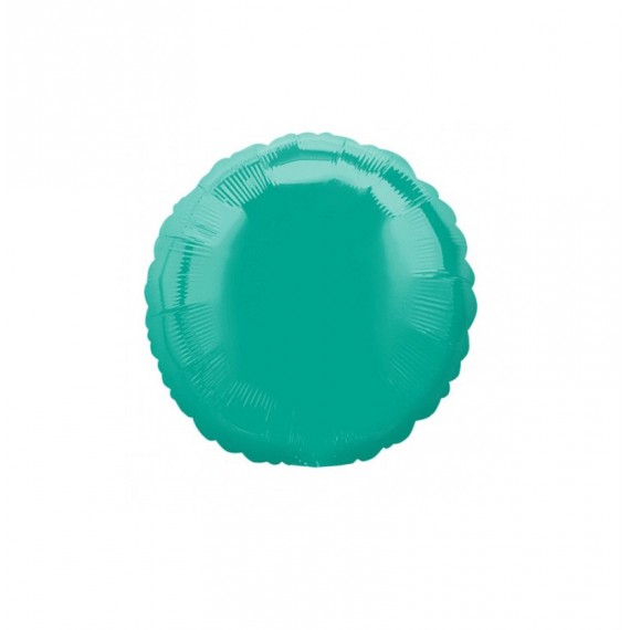 GLOBO FOIL 18" REDONDO TURQUESA BLISTER R.741