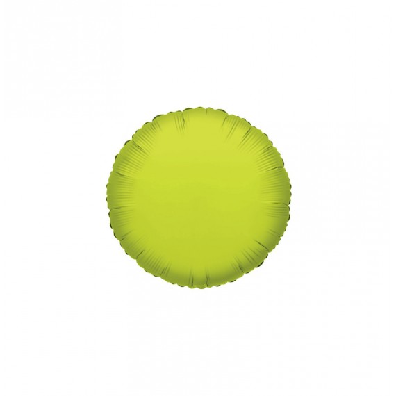 GLOBO FOIL 18" REDONDO VERDE LIMA BLISTER R.740