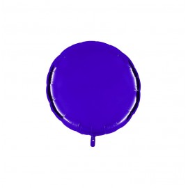 GLOBO FOIL 18" REDONDO AZUL MARINO BLISTER R.743