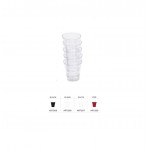 MINI VASO UNSQ.BLANCO 6CL.12U