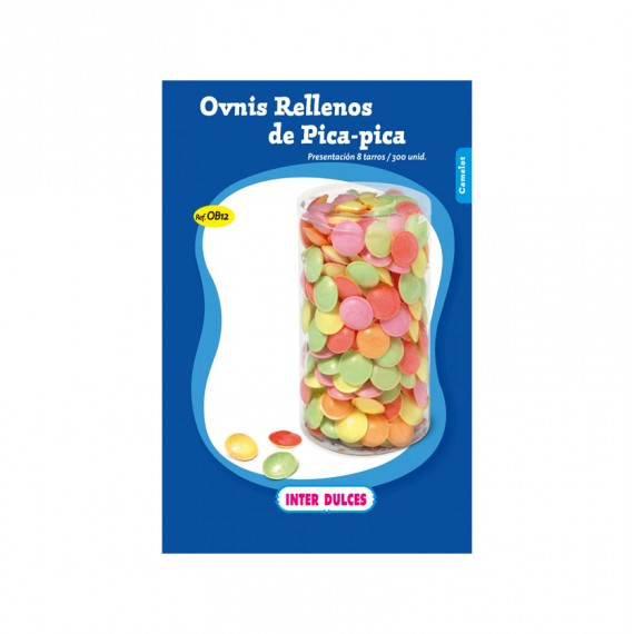 OBLEAS OVNIS RELLENOS PICA PICA TARRO 300U.