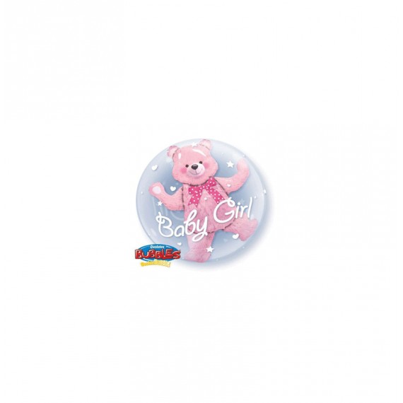 GLOBO BUBBLES 24" DOUBLE BABY PINK