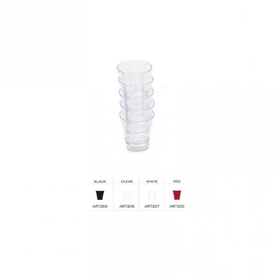 MINI VASO UNSQ.BLANCO 6CL.12U