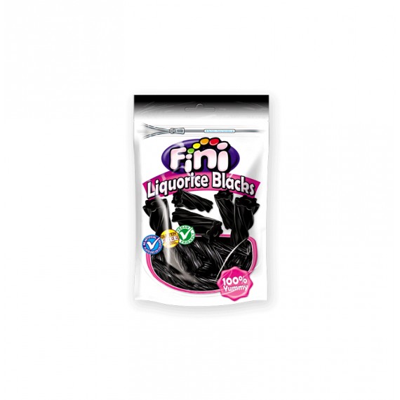 FINI DOYPACK LIQUORICE BLACKS 10X180GR.