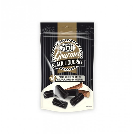 FINI DOYPACK BLACK GOURMET LICORICE 10X180GR.