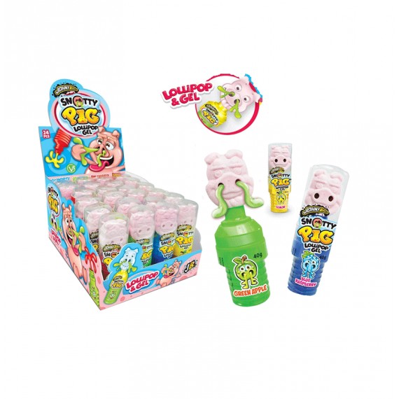 SNOTTY PIG LOLLIPOP GEL 24X40GR.