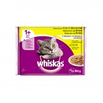 WHISKAS 1+ SELECCION AVES BX19B 13UNX400GR.